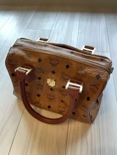 MCM ブラウンレザーハンドバッグ L6057 MCM ブラウンレザーハンドバッグ L6057 - メルカリ