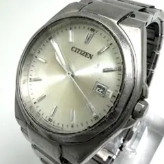 【稼働】 CITIZEN 腕時計 メンズ エコドライブ シルバー ソーラー