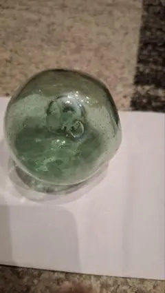 北一硝子 浮き玉 ガラス 吹きガラス ブルー ガラス玉 気泡 - メルカリ