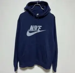 G*ド様 NIKEプルオーバー スウェット パーカー ネイビー　スウッシュロゴプ