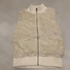 GAP KIDS ホワイトファーベスト XXL