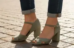 ODETTE E ODILE クロスサンダル【22】グリーン