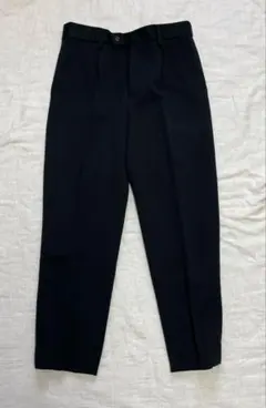 WIRROW Wool serge wide tapered slacks