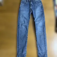 スリムフィット ダークブルーデニムパンツ