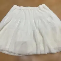 未使用コムサフィユ ニットスカート 白 140〜150のサムネイル