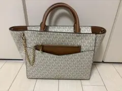 MICHAEL KORS トートバッグ ベージュ美品！
