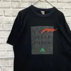 USA製90sヴィンテージTシャツ！シングルステッチブラック半袖古着L0415