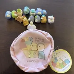 すみっコぐらし 丸型ポーチ、人形