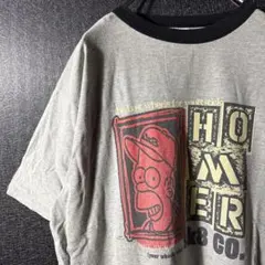 ヴィンテージ シンプソンズ ホーマー アメリカ アニメ 古着 Tシャツ 黒 
