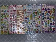 3D RELIEFS STICKERS ぷっくり ぷくぷくシール 6シートセット