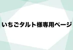 いちごタルト様専用ページ
