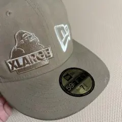 [値下げ中]XLARGE 59FIFTY ベージュキャップ 7 3/8