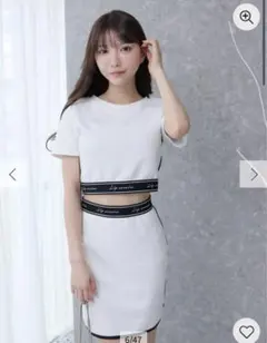 LIP SERVICE バイカラーロゴスウェットセットアップ