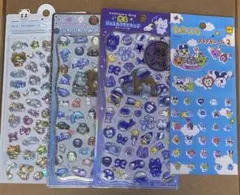 シールまとめ売り　ふわふわうみのなかまたち　4点セット