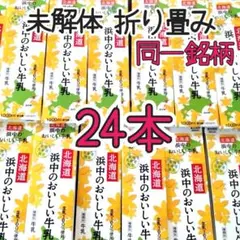 空 牛乳パック 24本 未解体 折り畳み★空きパック①