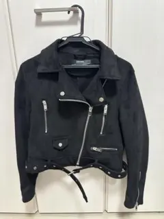 【美品】ZARA BASIC 黒 ライダースジャケット