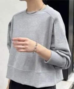 コラージュガリャルダガランテ　クロップドラメ裏毛スウェット/WEB限定　グレー
