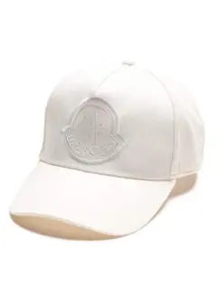 MONCLER ベースボールキャップ ホワイト - メルカリ