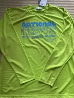 新品未使用YONEX ロンTシャツ L ライムグリーン