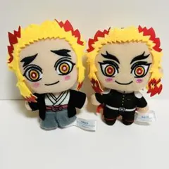 鬼滅の刃 煉獄杏寿郎 煉獄千寿郎 キーチェーンマスコット 2個セット