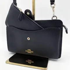 A94【美品】COACH ショルダーウォレット レザー ノア ポップアップ