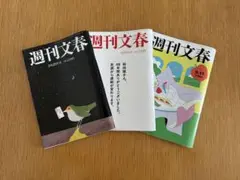 週刊文春2025年8月28日号、9月4日、9月11日号3冊セット