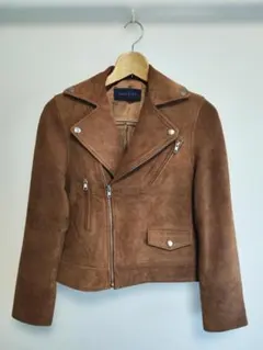 スエード　ライダースジャケット