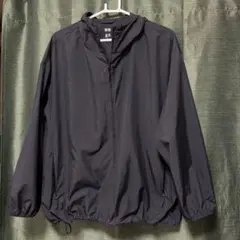 ユニクロ 黒 フード付き ウィンドブレーカー 3XL