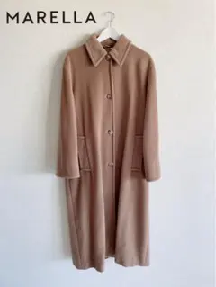 MARELLA マレーラ カシミヤ混 ロングコート キャメル MAXMARA
