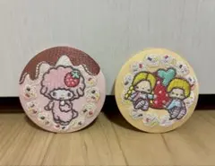 サンリオ 刺繍缶バッジ 2種セット