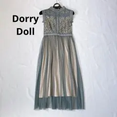 ドリードール アサクラ ドレス ワンピース レース グリーン 38