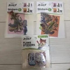 ズートピア ダイカットステッカー フレークステッカー　3個セット