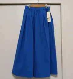 再度値下げ　クラウドナイン　新品 フレアロングスカート ブルーのサムネイル