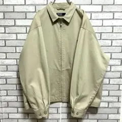 《希少》ポロラルフローレン☆ジップアップ ジャンパー 刺繡ロゴ ベージュ L