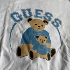GUESS ベア プリント Tシャツ ホワイト