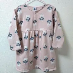 【美品】PETIT BATEAU 花柄ワンピース 36m/95cm