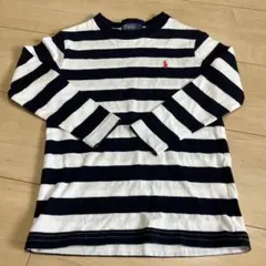 【値下げ】Polo by Ralph Lauren ストライプ長袖Tシャツ110