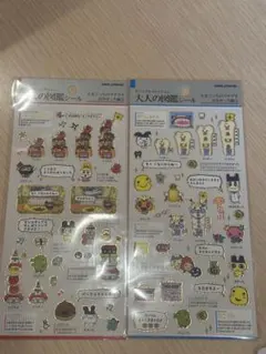 【人気シール】大人の図鑑シール　たまごっち　2種