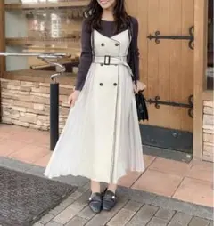 Mystradaサイドプリーツレイヤードワンピースマイストラーダ