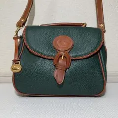 Dooney & Bourke ショルダーバッグ レザー グリーン ヴィンテージ
