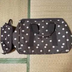 大判水玉模様ボストンバッグ• 旅行バッグ&ポーチセット