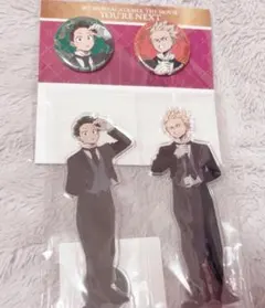 僕のヒーローアカデミアユアネクストアクリルスタンド 缶バッジ 爆豪勝己 緑谷出久