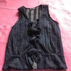 ❤️かわいいピンクハウス　リボンベストのサムネイル