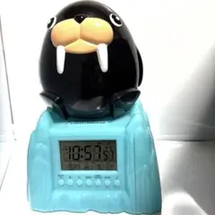 のど黒飴　オリジナル　トドクロちゃん　 目覚まし時計　高さ21センチ