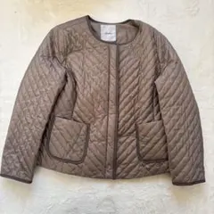 キルティング ノーカラー