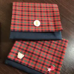 ファミリアチェック風 移動ポケット familiar ハンドメイド
