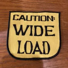 CAUTION: WIDE LOAD ワッペン