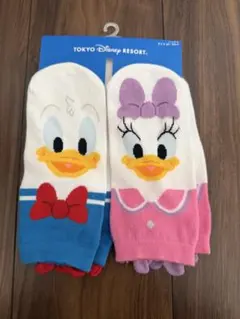 東京ディズニーリゾート 靴下2足組 22－25cm ドナルド デイジーのサムネイル