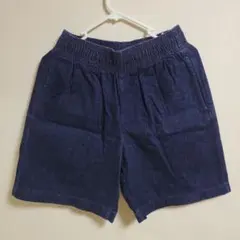 GU ダークブルー ショートパンツ 100%コットン