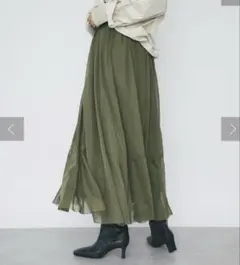 RIVE DROITE❣️ティアードチュールスカート　カーキ